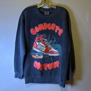 Comfort Colors Graphic Crewneck Sweater - Dark Gray
